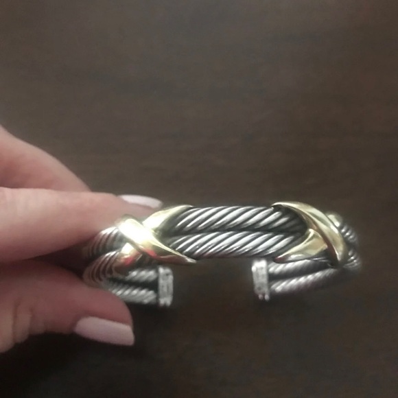 Authentic David Yurman Double Cable Bracelet - Picture 2 of 4